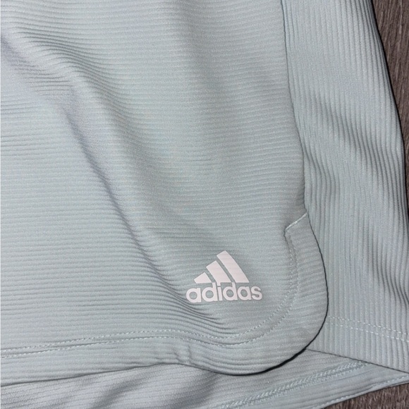 Adidas Women’s Size Medium Aeroready Shorts Light Blue Athletic EUC - Picture 2 of 6